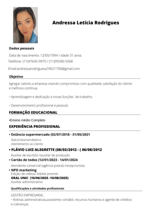 Foto de Andressa  Rodrigues 